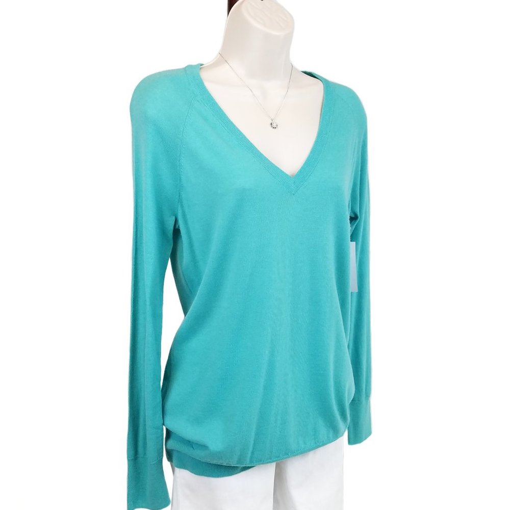 Equipment cashmere wool sweater green S NEW